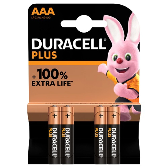 Vendita online Batteria Duracell Plus AAA mini stilo - 1.5V